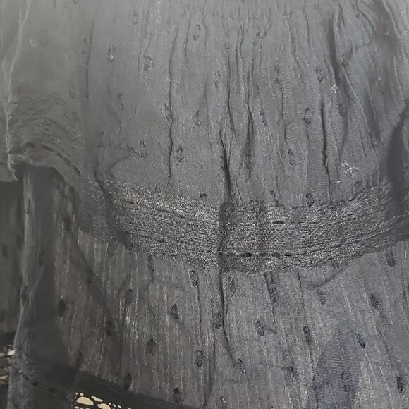 Abercrombie & Fitch Black Ruffled Tie Front Camisole - Picture 7 of 16